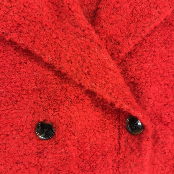 Cherry Red Ann Taylor Double Breasted Coatigan - Picture 9 of 15